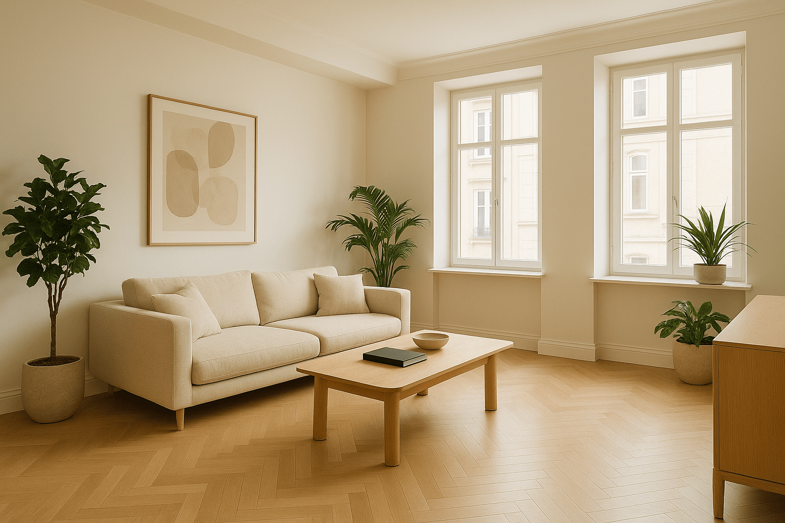 Appartement rénové illustrant une stratégie d’investissement immobilier adaptée à son horizon